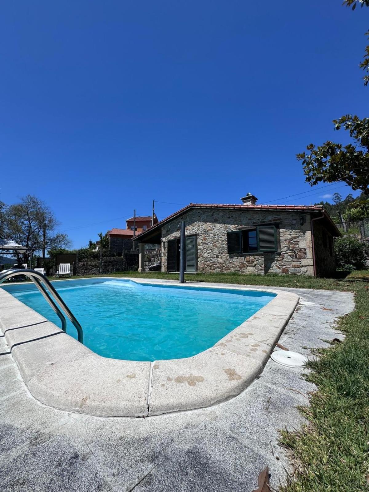 Casa 2 Habitaciones Con Piscina Y Cenador Al Aire Libre Понтеведра Екстер'єр фото
